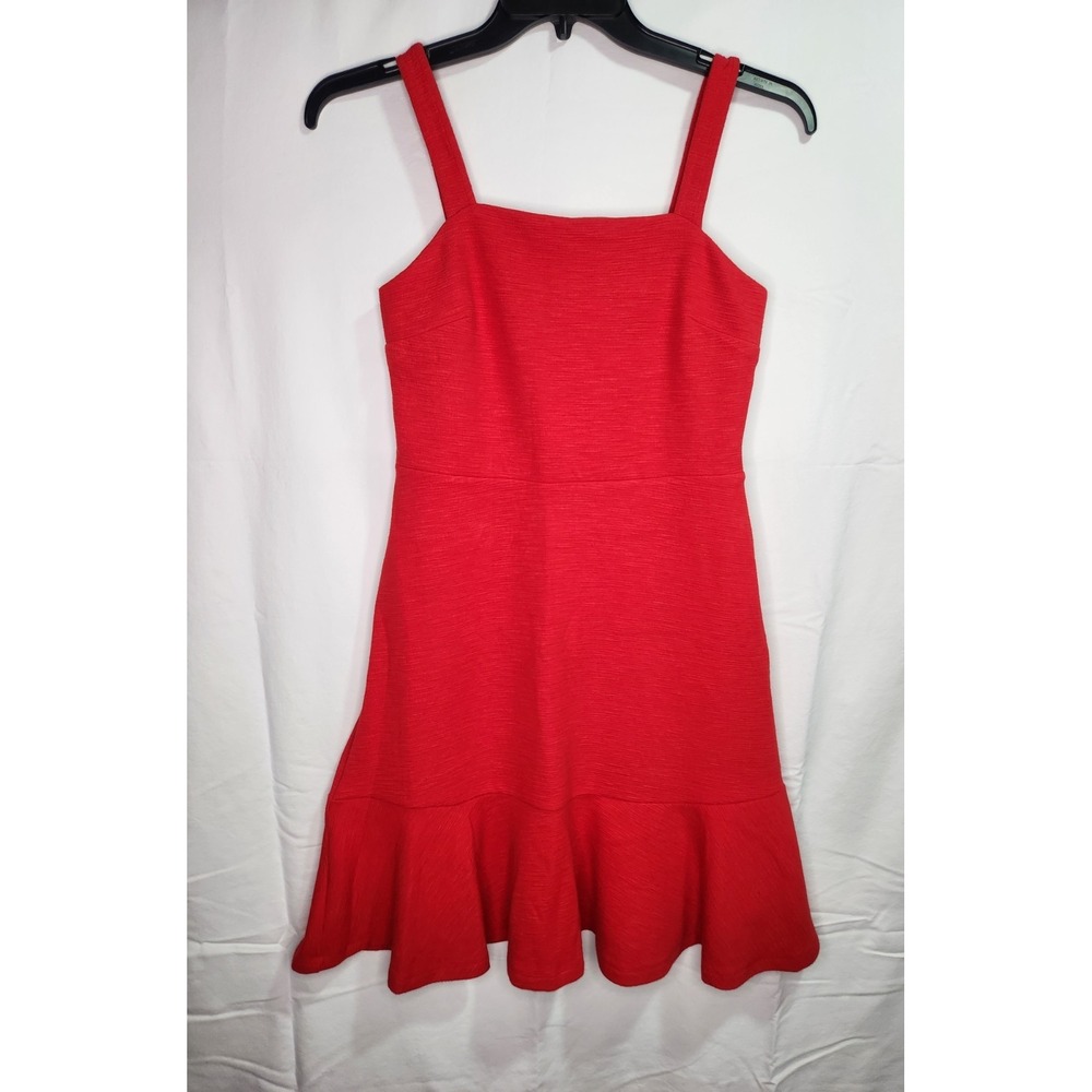 GAP Apron Flounce Dress Red Size 4 Littleβ Red Dress